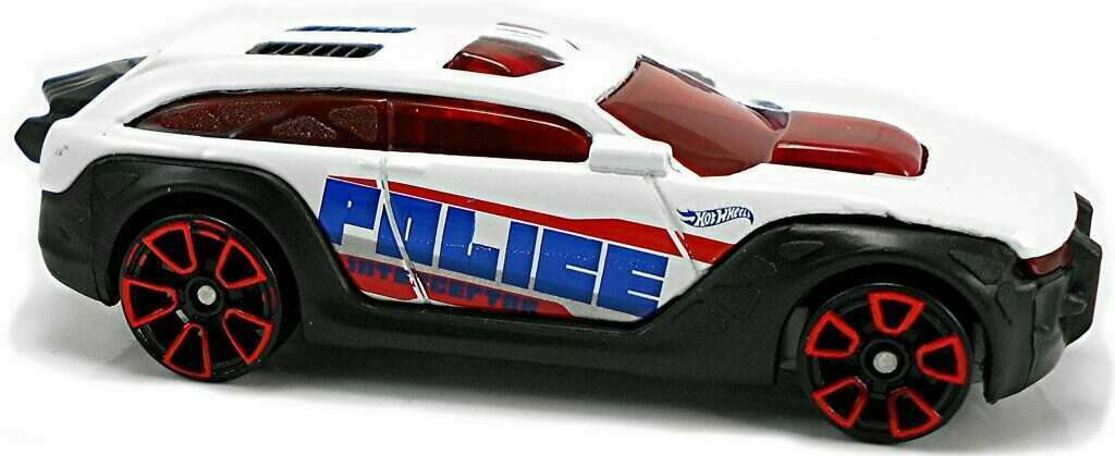 Hot Wheels 2019 - Collector # 196/250 - HW Rescue 9/10 - HW Pursuit - White / Police - FSC