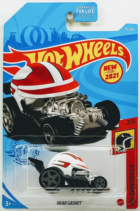 Hot Wheels 2021 - Collector # 075/250 - HW Daredevils 2/5 - New Models - Head Gasket - White