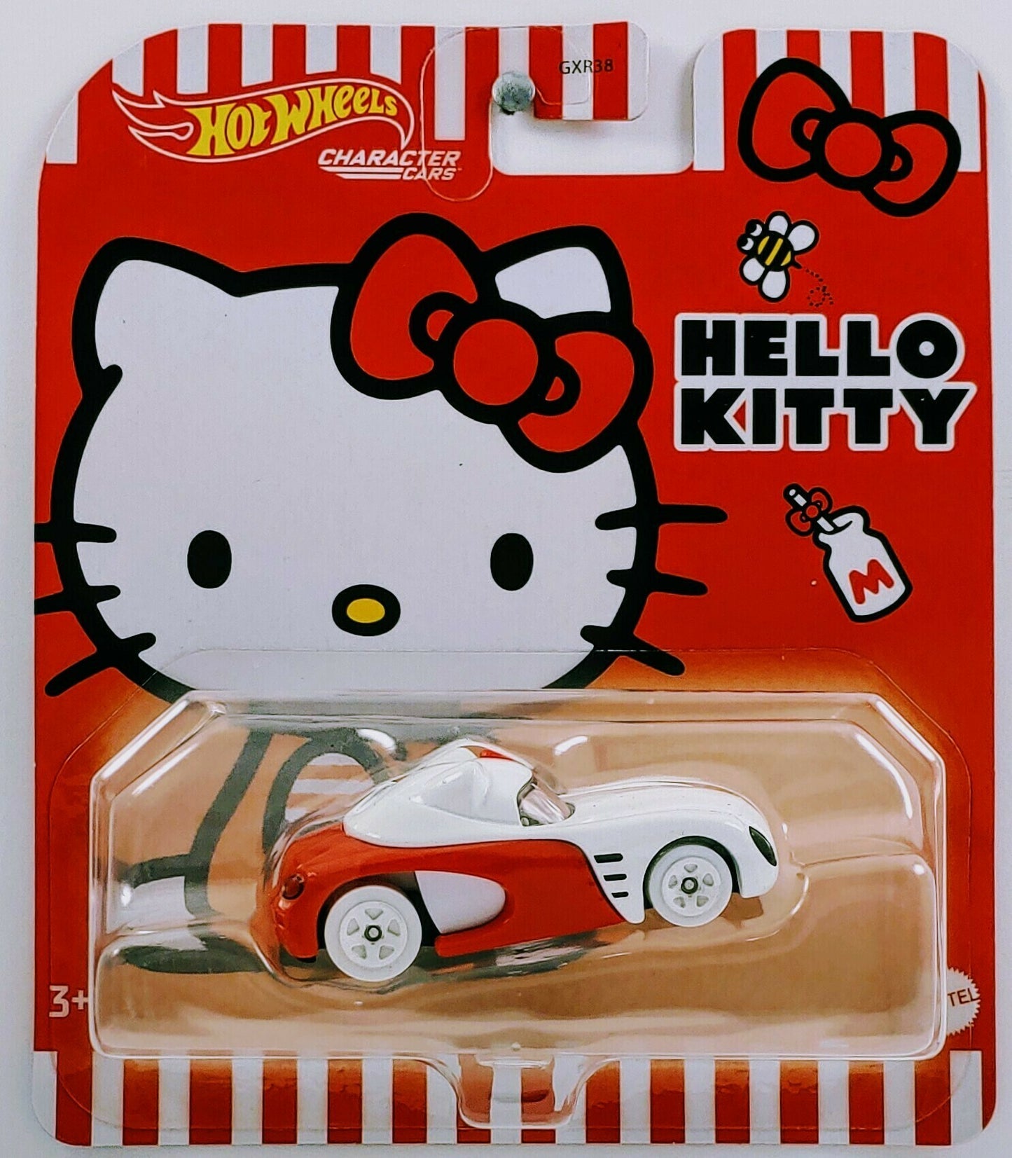 Hot Wheels 2021 - Character Cars / Hello Kitty - Hello Kitty - Red & White - Blister Card - New Casting