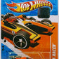 Hot Wheels 2011 - Collector # 069/244 - Track Stars 4/15 - Honda Racer - Metallic Orange - White OH5SP Wheels - FSC