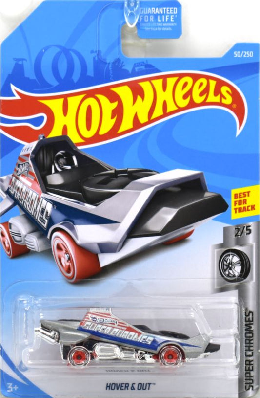 Hot Wheels 2019 - Collector # 050/250 - Super Chromes 2/5 - Hover & Out - Chrome - USA