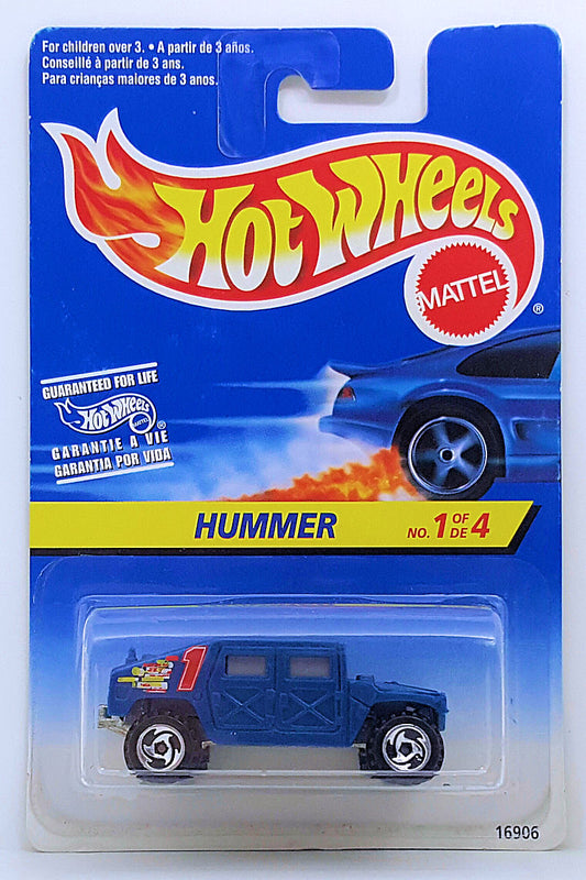 Hot Wheels 1997 - Race Team Series III 1/4 - Hummer - Blue - Unpainted Base - IC