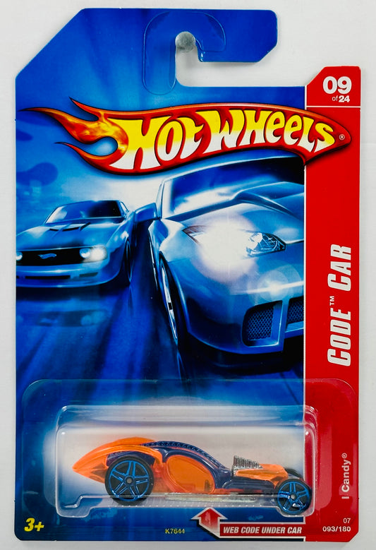 Hot Wheels 2007 - Collector # 093/180 - Code Car 09/24 - I Candy - Dark Blue & Orange - USA
