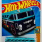 Hot Wheels 2023 - Collector # 024/250 - Surf's Up 01/05 - Surfin' School Bus - Turquois & Dark Blue - Palm Tree Graphics - USA