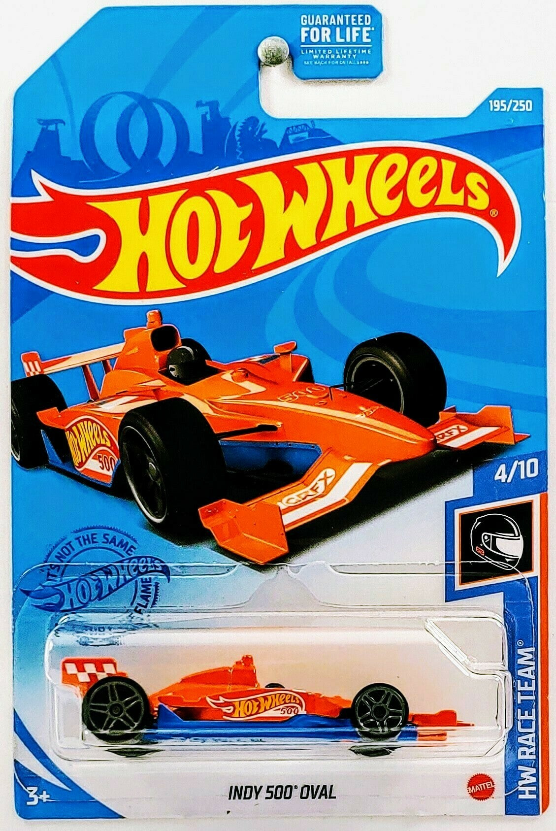 Hot Wheels 2021 - Collector # 195/250 - HW Race Team 4/10 - Indy 500 Oval - Orange
