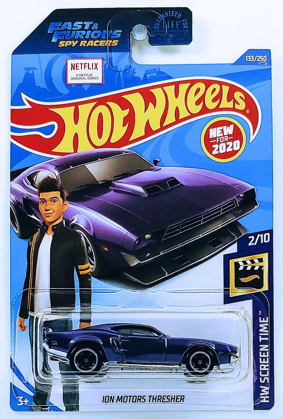 Hot Wheels 2020 - Collector # 133/250 - HW Screen Time 2/10 - New Models - Ion Motors Thresher - Dark Purple