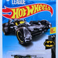 Hot Wheels 2019 - Collector # 066/250 - Batman 5/5 - Justice League Batmobile - Gray - USA Card with 'DC Justice League'