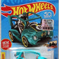 Hot Wheels 2018 - Collector # 305/365 - HW Ride-Ons 5/5 - Kick Kart - Turquoise - USA 50th Card with Factory Sticker