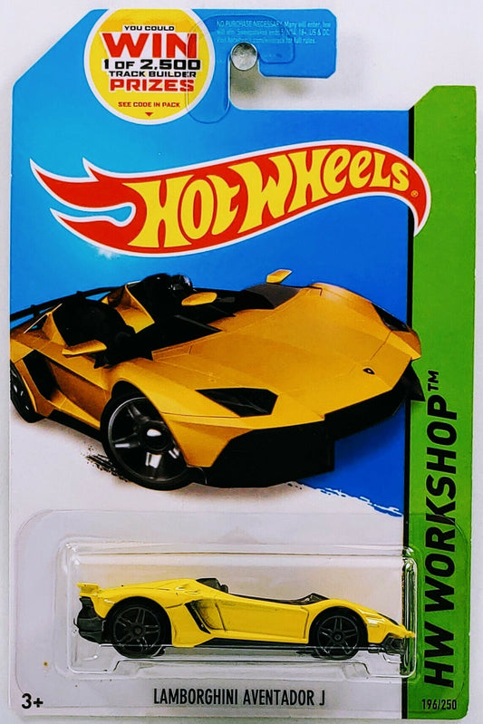 Hot Wheels 2015 - Collector # 196/250 - HW Workshop / HW All Stars - Lamborghini Aventador J - Yellow - USA
