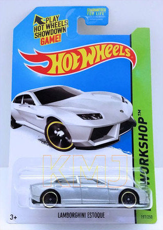 Hot Wheels 2014 - Collector # 297/250 - HW Workshop / HW All Stars - Lamborghini Estoque - Silver - USA
