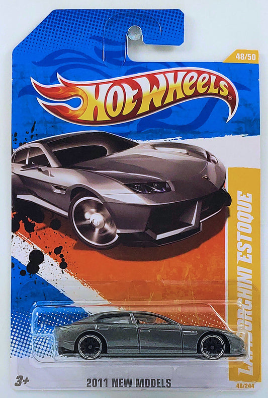 Hot Wheels 2011 - Collector # 048/244 - New Models 48/50 - Lamborghini Estoque - Gray - USA