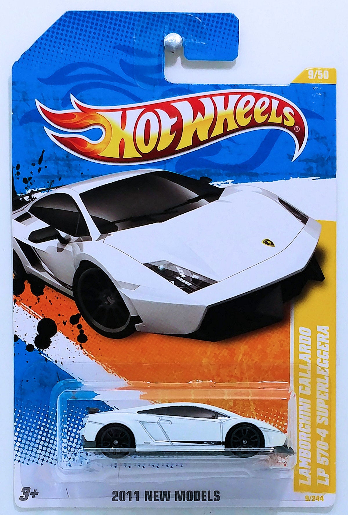 Hot Wheels 2011 - Collector # 009/244 - New Models 9/50 - Lamborghini Gallardo LP 570-4 Superleggera - White - USA