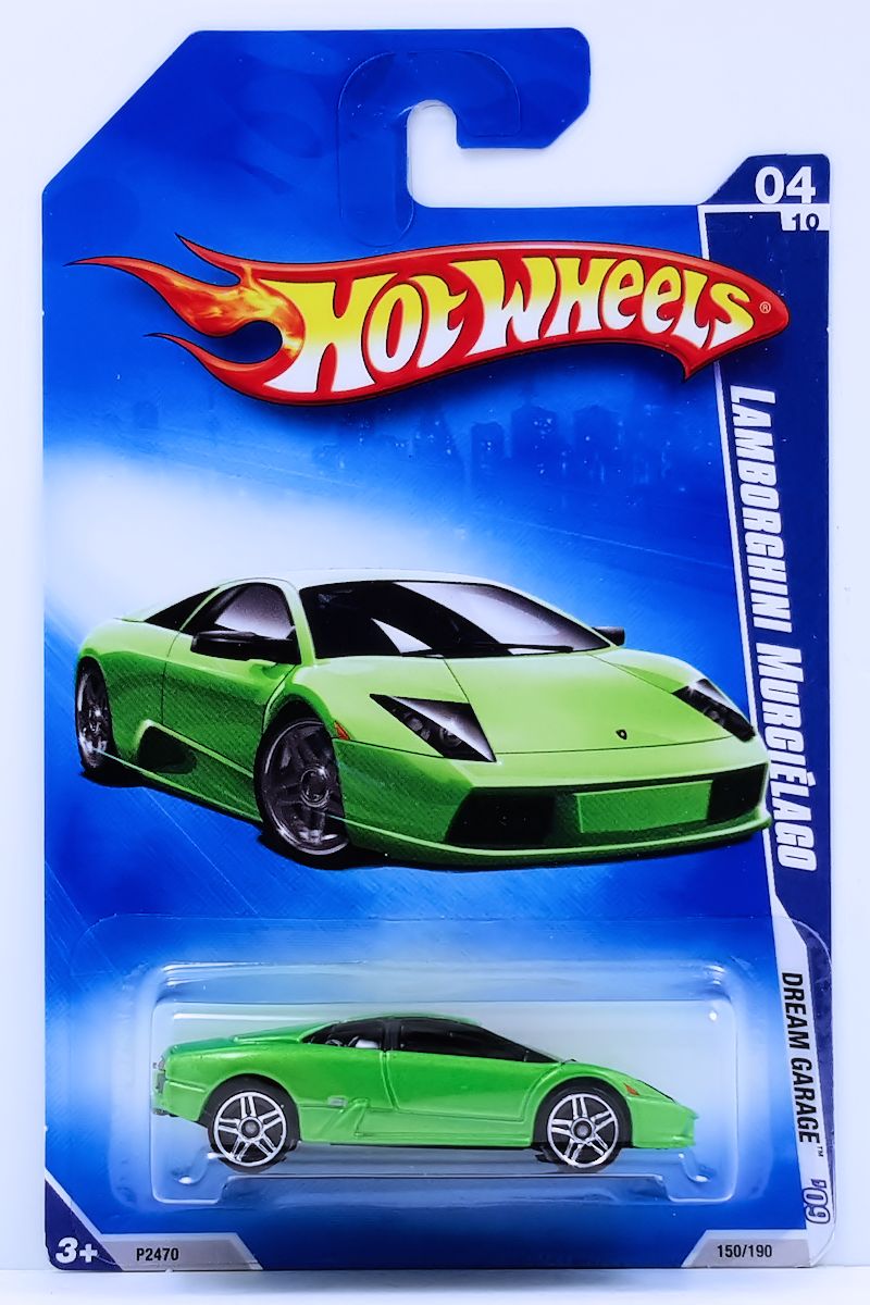 Hot Wheels 2009 - Collector # 150/190 - Dream Garage 4/10 - Lamborghini Murcielago - Bright Green - USA