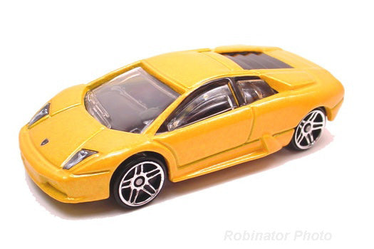Hot Wheels 2003 - Collector # 043/220 - First Editions 31/42 - Lamborghini Murciélago - Metalflake Yellow - USA 'Dated'
