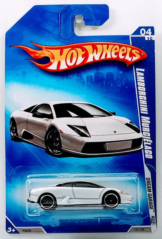 Hot Wheels 2009 - Collector # 150/190 - Dream Garage 4/10 - Lamborghini Murcielago - White - USA