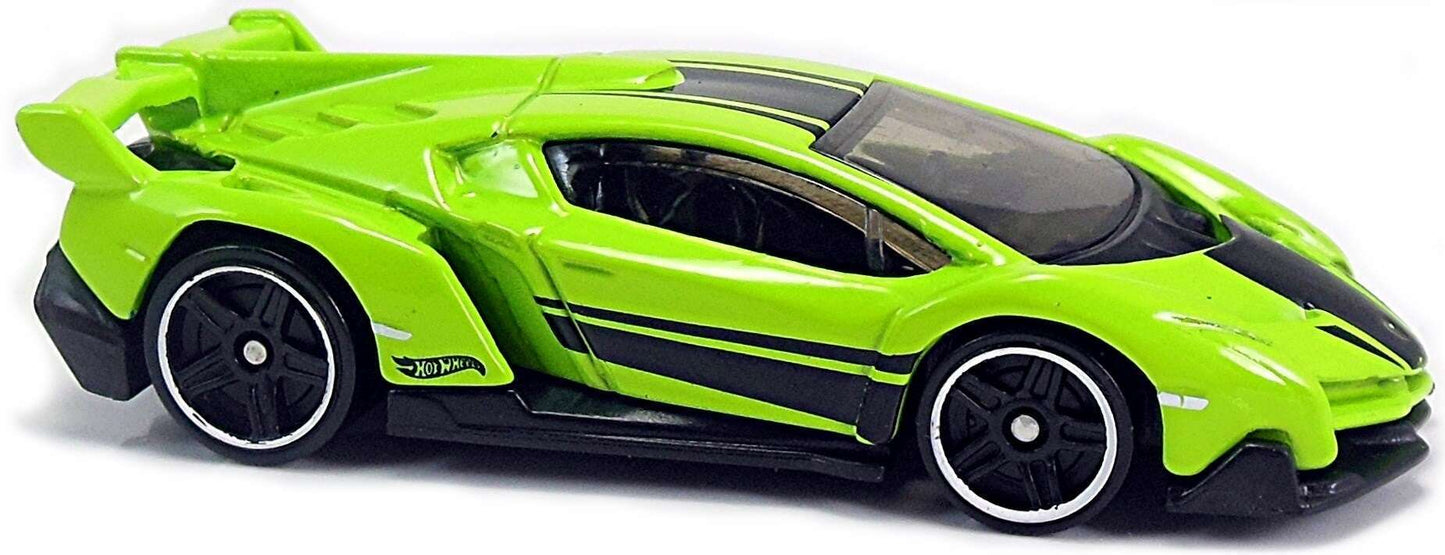 Hot Wheels 2017 - Collector # 165/365 - HW Exotics 6/10 - Lamborghini Veneno - Green - FSC