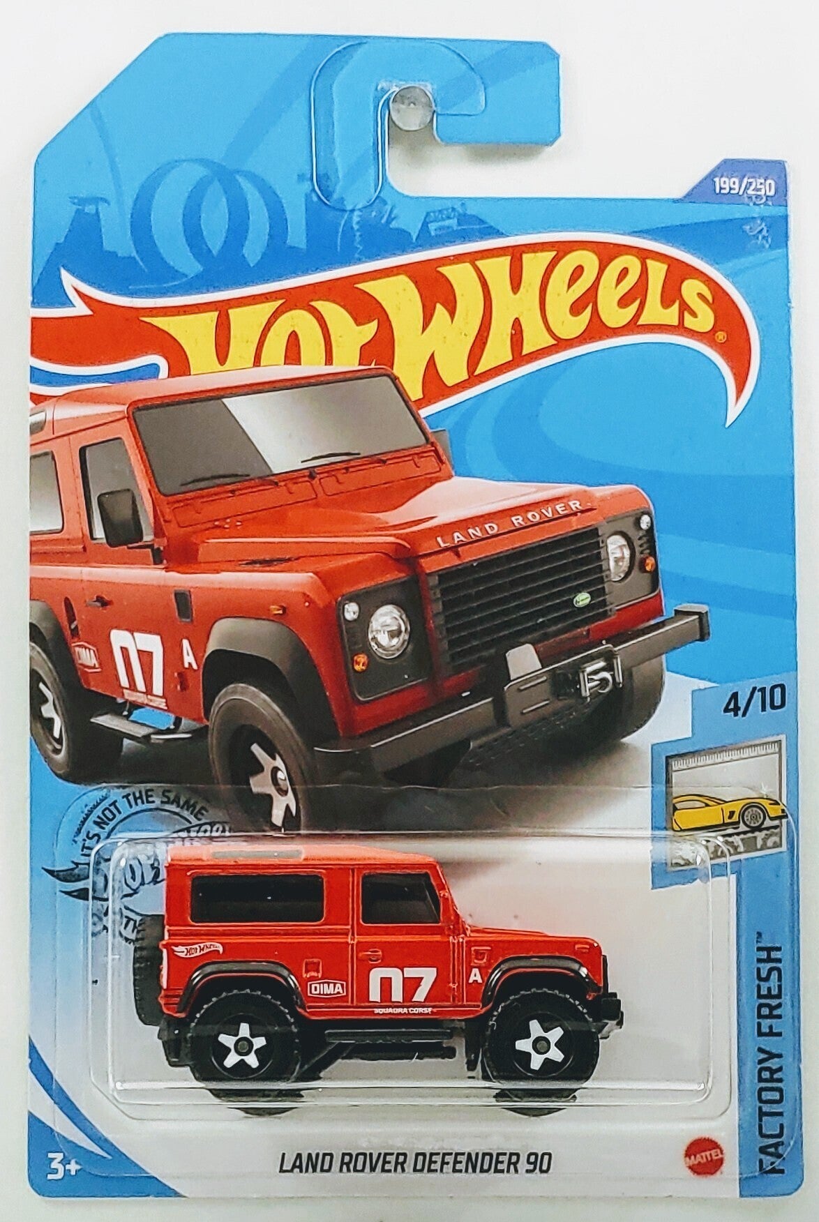 Hot Wheels 2020 - Collector # 199/250 - Factory Fresh 4/10 - New Models - Land Rover Defender 90 - Red - IC