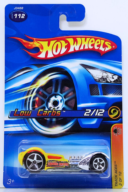 Hot Wheels 2006 - Collector # 112 - Track Aces 2/12 - Low Carbs - Yellow