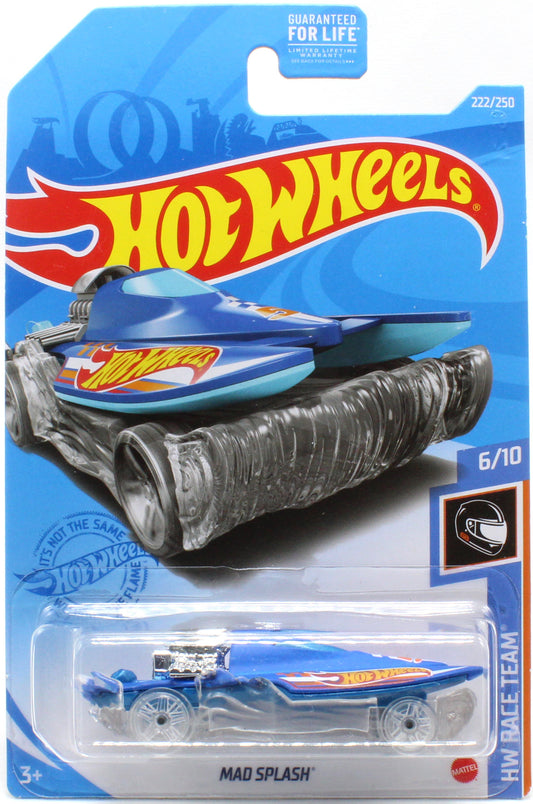 Hot Wheels 2021 - Collector # 222/250 - HW Race Team 6/10 - Mad Splash - Blue
