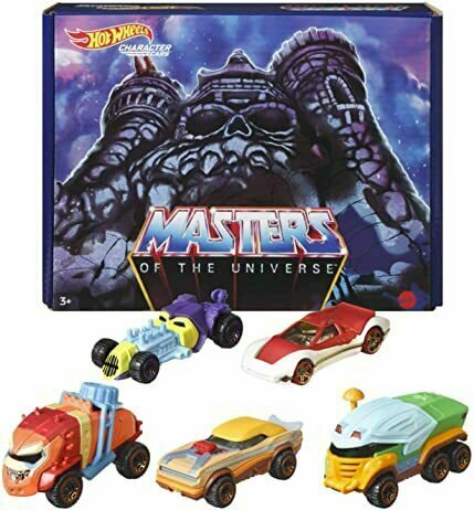 Hot Wheels 2021 - Character Cars / Masters of the Universe / Boxed Set / 5 Vehicles - He-Man, Skeletor, Man-At-Arms, Beast Man & Teela - MPN GRM88