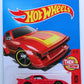 Hot Wheels 2017 - Kmart Exclusive - Then And Now 4/10 - Mazda RX-7 - Red - Rear Wheel is NOT Chromed, ERROR!