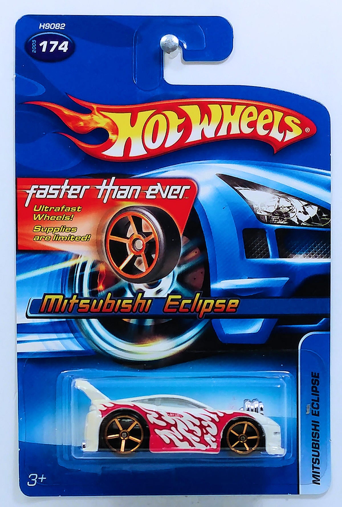Hot Wheels 2005 - Collector # 174/183 - Mitsubishi Eclipse - White - FTE Wheels