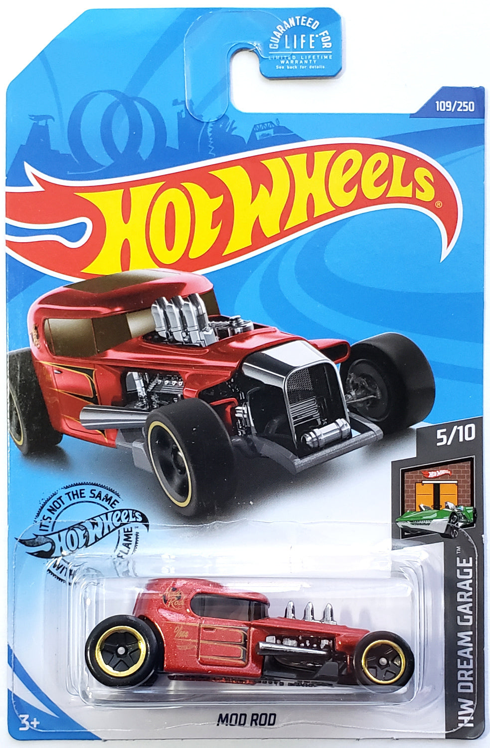 Hot Wheels 2020 - Collector # 109/250 - HW Dream Garage 5/10 - Mod Rod - Dark Red Metallic