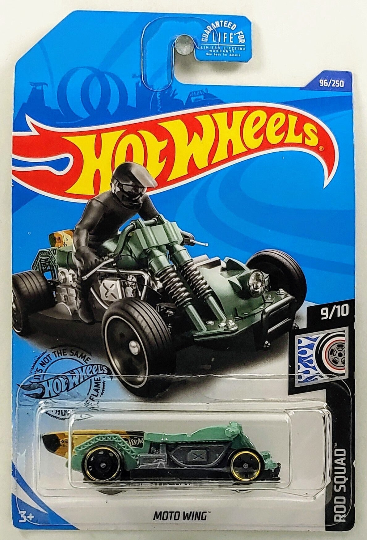 Hot Wheels 2020 - Collector # 096/250 - Rod Squad 9/10 - Moto Wing - Green