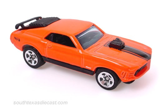 Hot Wheels 1998 - Collector # 670 - First Editions 29/40 - Mustang Mach 1 -  Orange - 5 Spokes