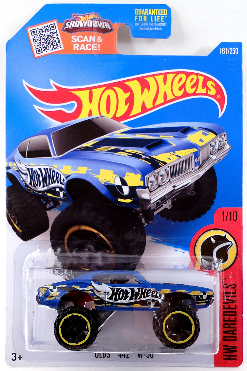 Hot Wheels 2016 - Collector # 161/250 - HW Daredevils 1/10 - Olds 442 W-30 (4X4 version) - Satin Blue