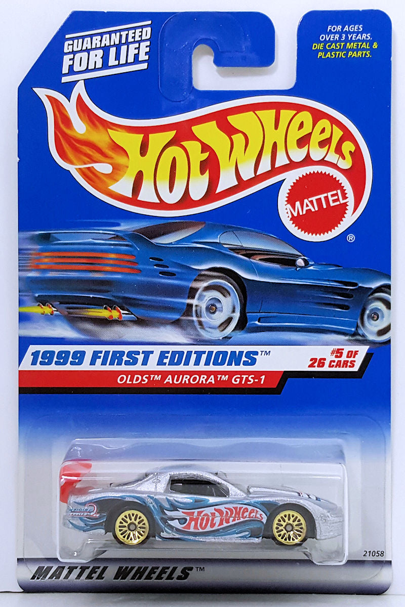 Hot Wheels 1999 - Collector # 911 - First Editions 5/26 - Olds Aurora GTS-1 - Silver