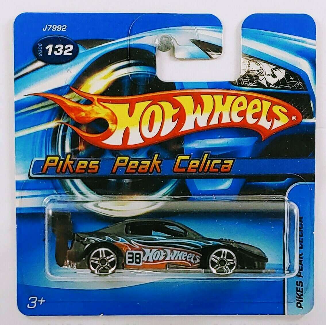 Hot Wheels 2006 - Collector # 132/218 - Pikes Peak Celica - Black - PR5 Wheels - Black Wing - SC