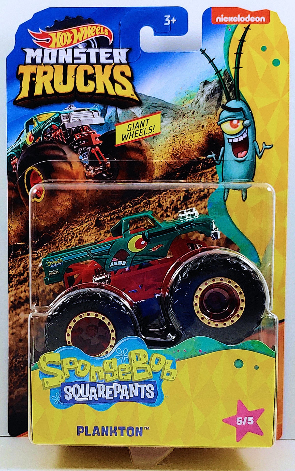 Hot Wheels 2020 - Monster Trucks / Spongebob Squarepants 5/5 - Plankton (Big Foot) - Teal
