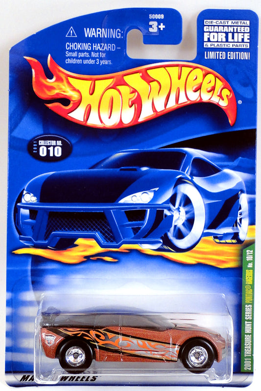 Hot Wheels 2001 - Collector # 010/240 - Treasure Hunt 10/12 - Pontiac Rageous - Metalflake Brown