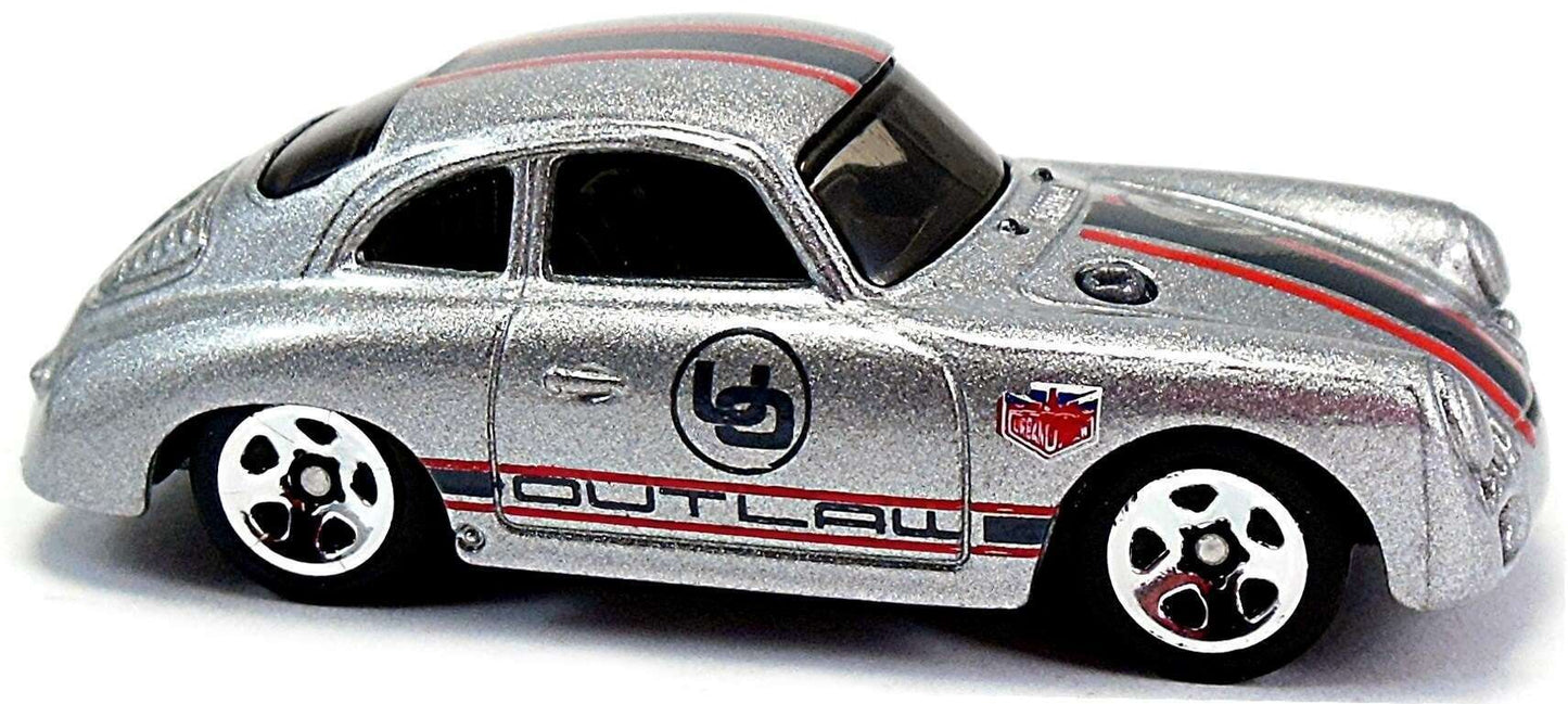 Hot Wheels 2016 - Collector # 120/250 - HW Showroom 10/10 - New Models - Porsche 356A Outlaw - Silver / Urban Outlaw - USA