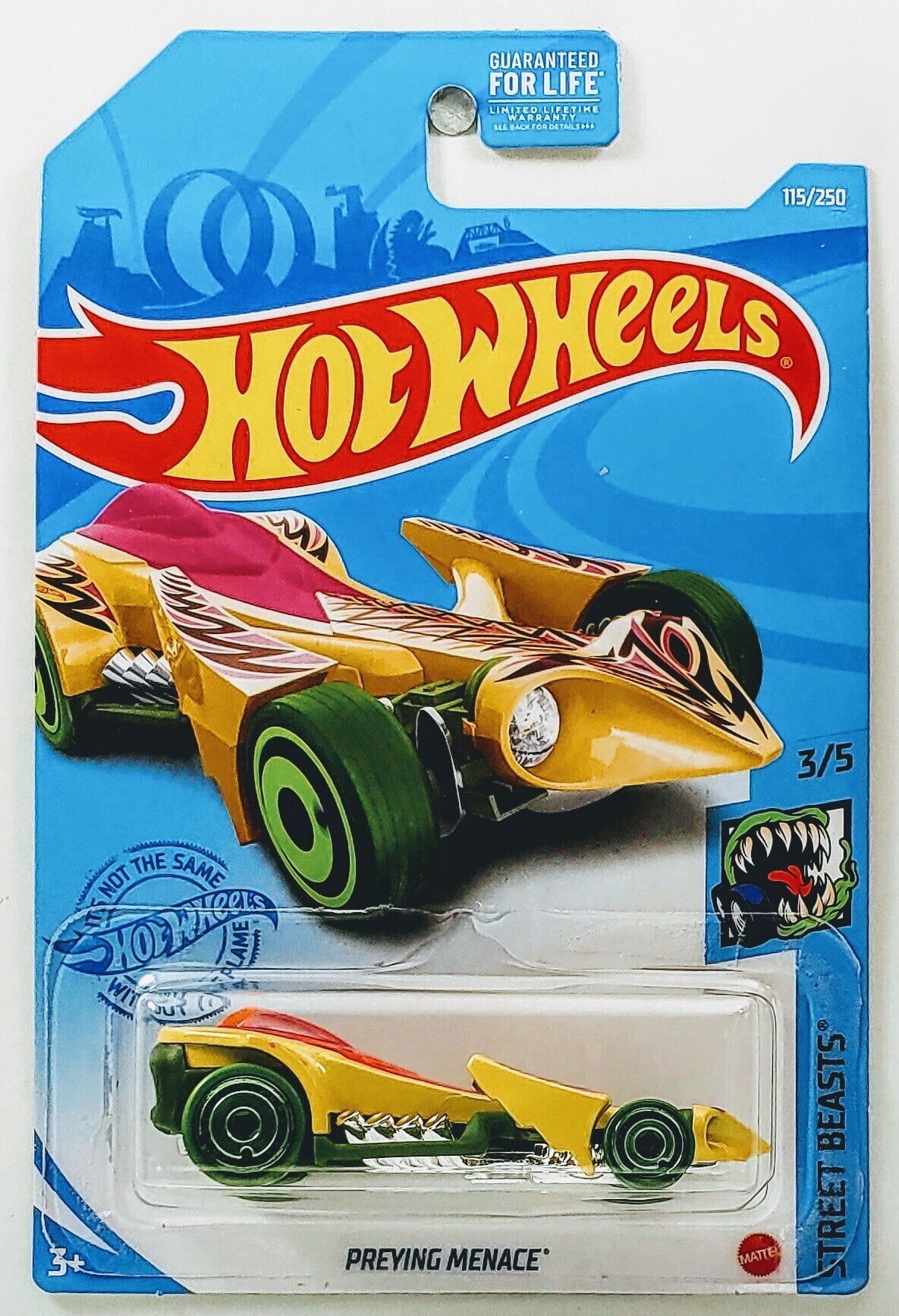 Hot Wheels 2021 - Collector # 115/250 - Street Beasts 3/5 - Preying Menace - Pale Gold