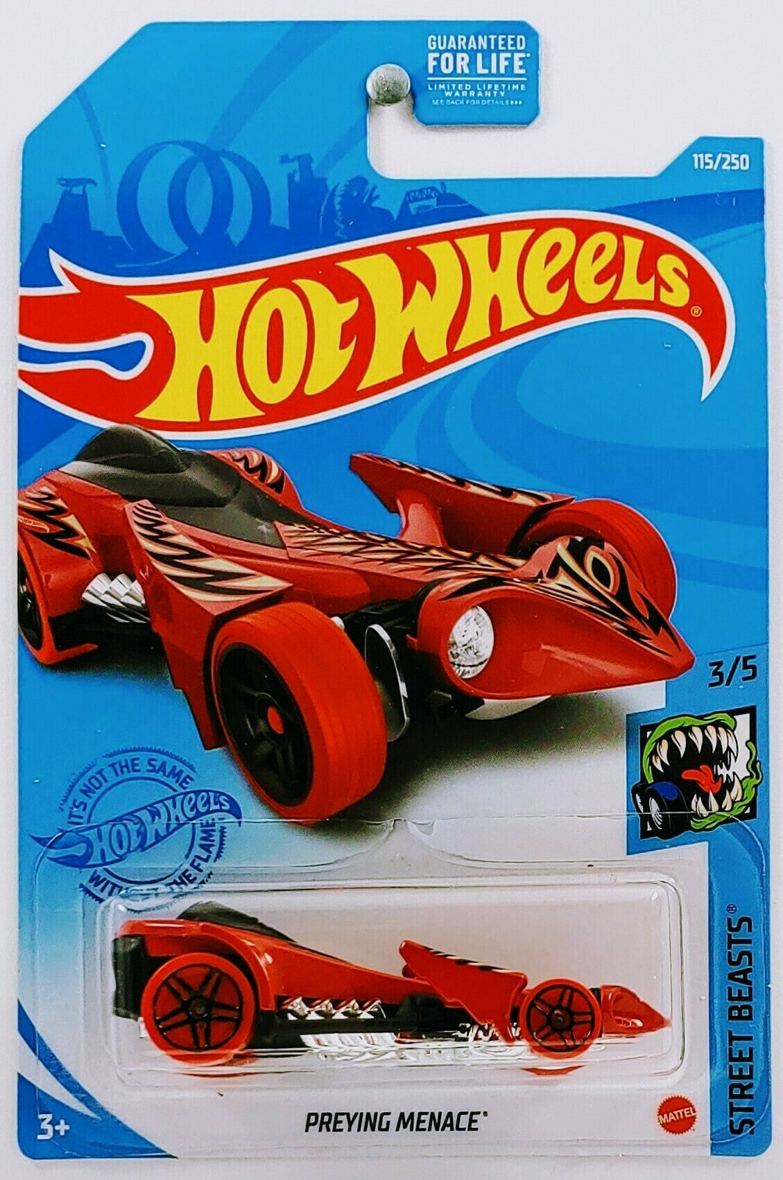 Hot Wheels 2021 - Collector # 115/250 - Street Beasts 3/5 - Preying Menace - Red
