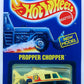 Hot Wheels 1990 - Collector # 086 - New Model - Propper Chopper (Helicopter) - White