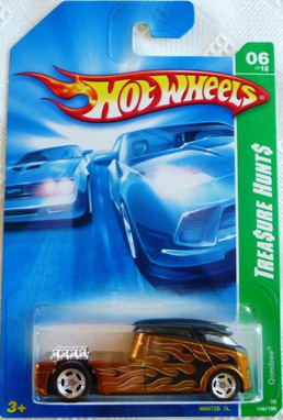 Hot Wheels 2008 - Collector # 165/196 - SUPER Treasure Hunts 6/12 - Qombee - Spectraflame Copper - Real Riders - USA
