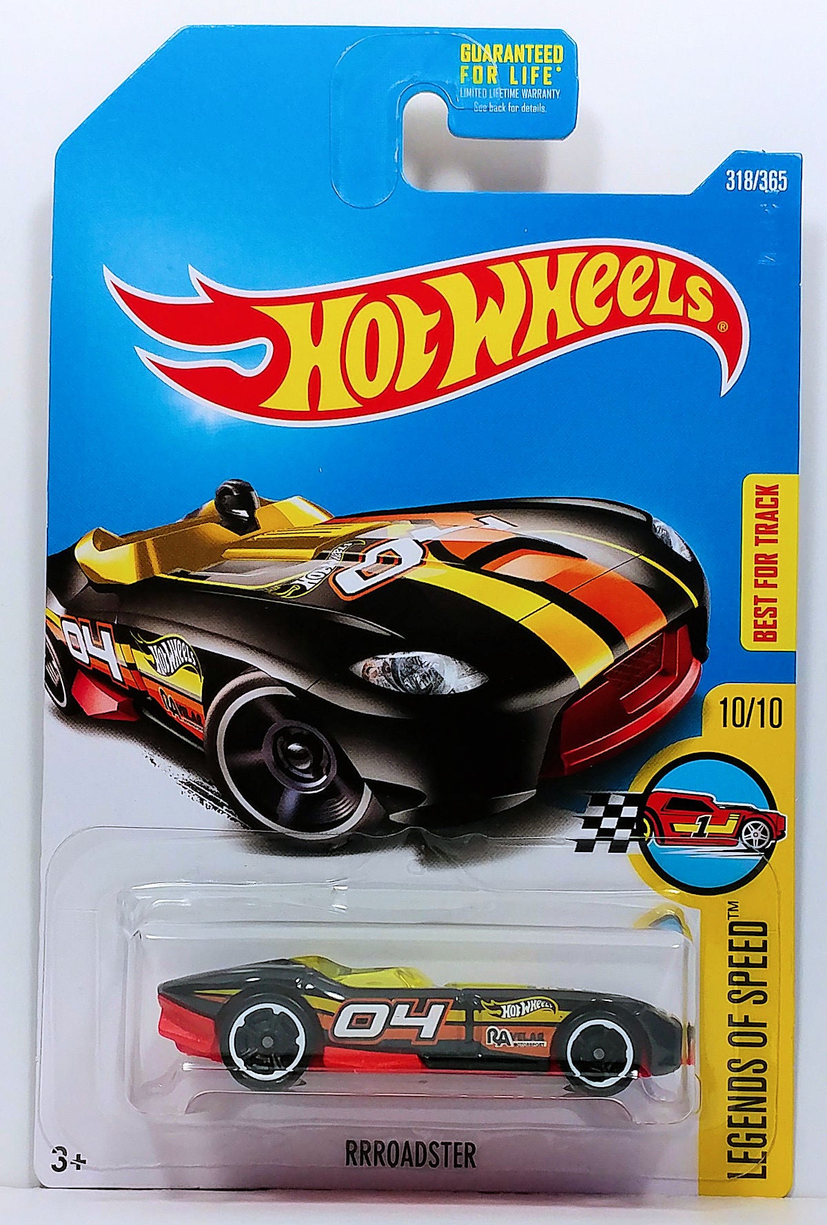 Hot Wheels 2017 - Collector # 318/365 - Legends of Speed 10/10 - RRRoadster - Black