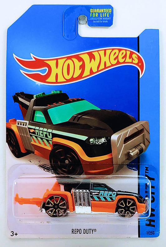 Hot Wheels 2014 - Collector # 001/250 - HW City / HW City Works - REPO Duty - Black