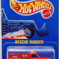 Hot Wheels 1990 - Collector # 45 - Rescue Ranger - Red / Fire Rescue Unit - BW Wheels