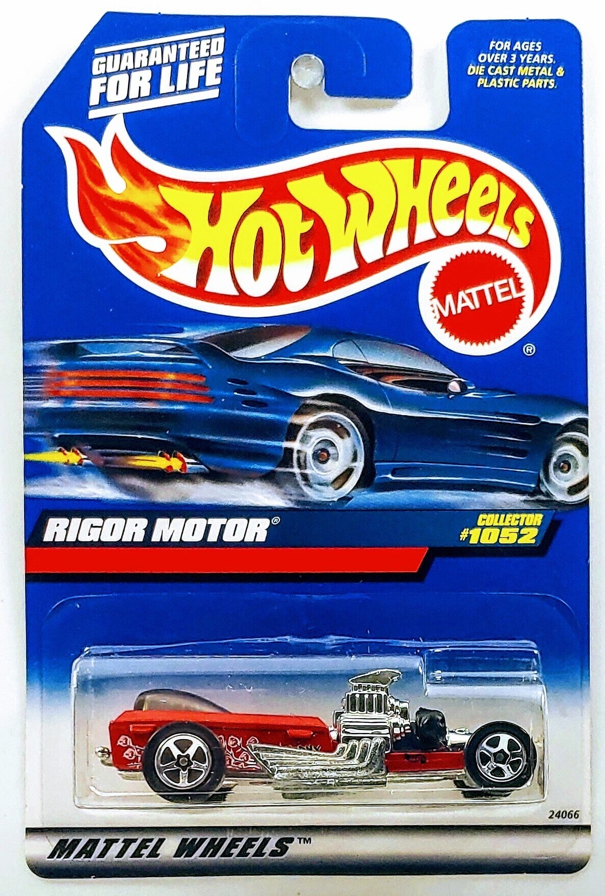Hot Wheels 1999 - Collector # 1052 - Rigor Motor - Red