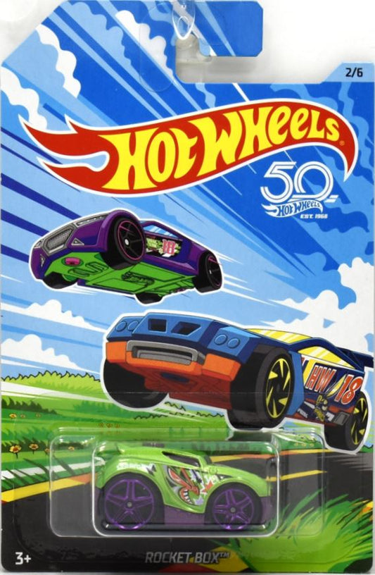 Hot Wheels 2018 - 50th Springtime Edition 2/6 - Rocket Box - Green - Walmart Exclusive
