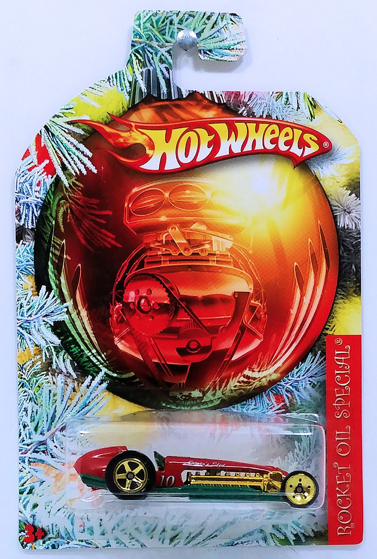Hot Wheels 2010 - Holiday Hot Rods - Rocket Oil Special - Red - Walmart Exclusive