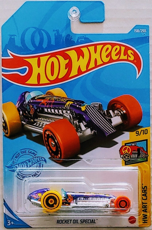 Hot Wheels 2021 - Collector # 158/250 - HW Art Cars 9/10 - Rocket Oil Special - Purple - IC