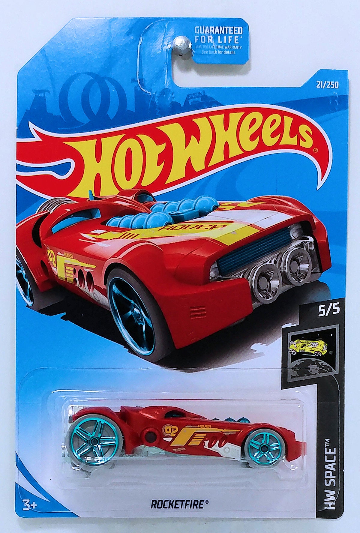 Hot Wheels 2019 - Collector # 021/250 - HW Space 5/5 - Rocketfire - Red