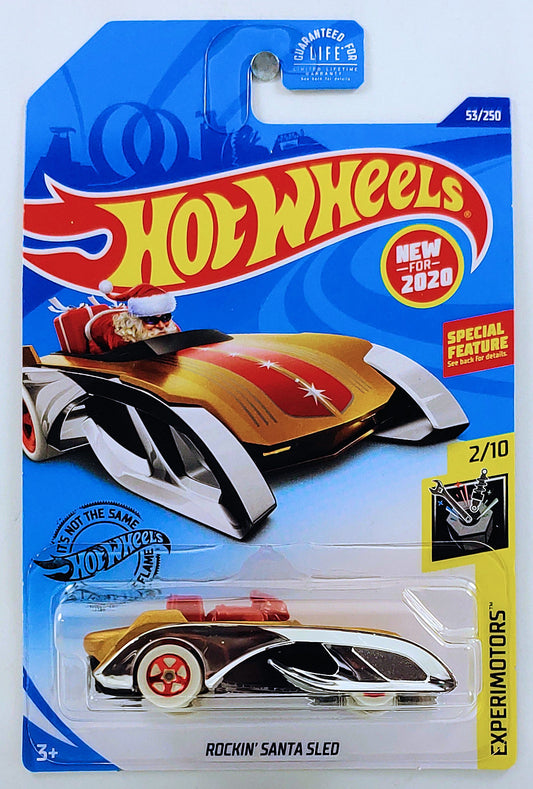 Hot Wheels 2020 - Collector # 053/250 - Experimotors 2/10 - Rockin' Santa Sled - Gold