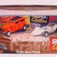 Hot Wheels 2001 - 100% Boxed Set - '32 Ford Sedan (Orange Crate), Manta Ray - Rod & Custom Magazine - Acrylic Display Box - MPN 27836