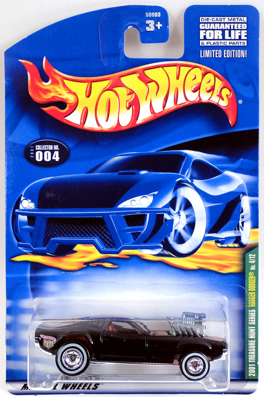 Hot Wheels 2001 - Collector # 004/240 - Treasure Hunts 4/12 - Rodger Dodger - Black